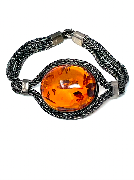 Vintage Modernist Jacob Hull Silver Link Bracelet — House of